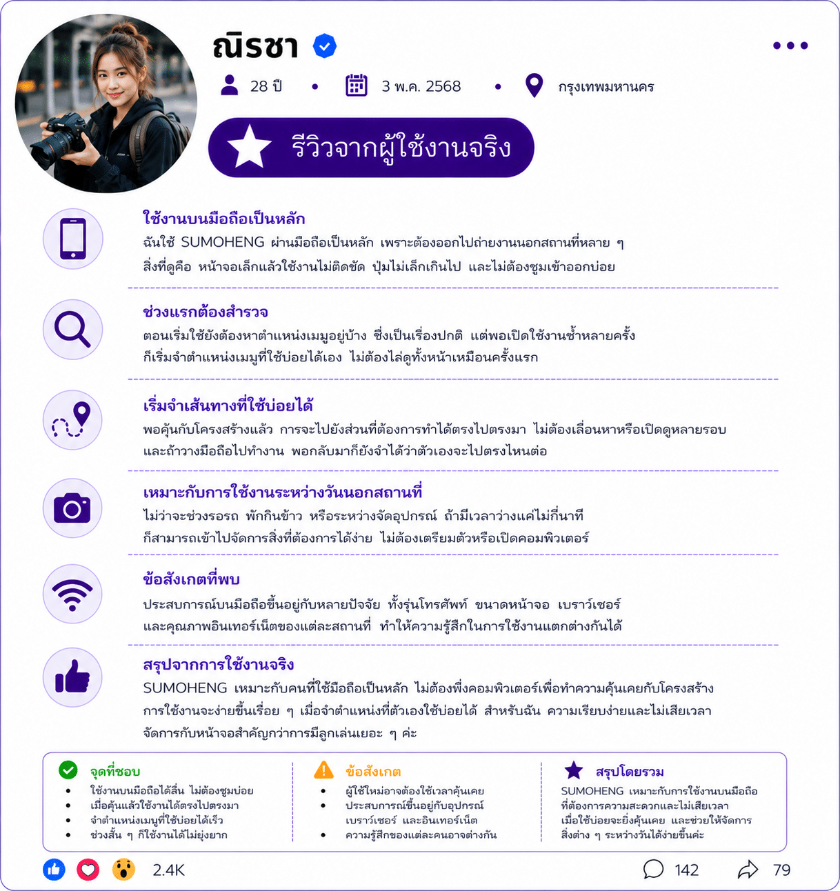 ณิรชา อายุ 28 ปี